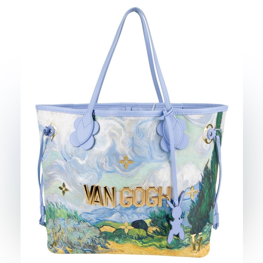 Louis Vuitton Koons Van Gogh Neverfull with Pouch and Charm